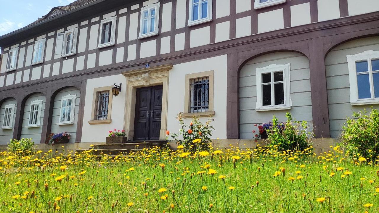 Komfort-Ferienwohnung "Zur Schmiedebruecke" Großschönau Dış mekan fotoğraf