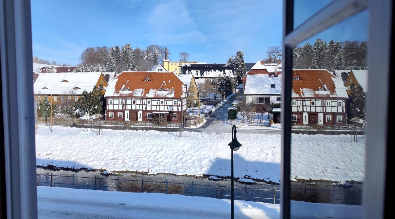 Komfort-Ferienwohnung "Zur Schmiedebruecke" Großschönau Dış mekan fotoğraf