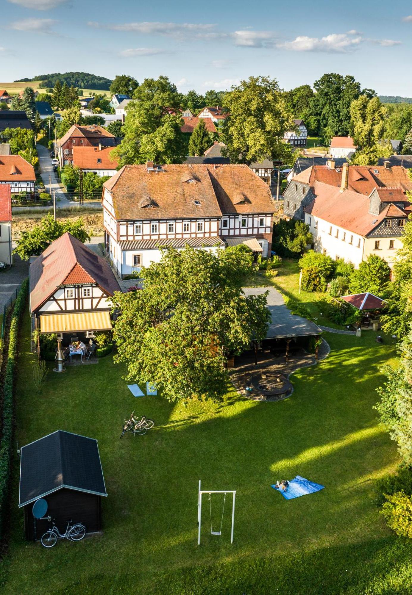 Komfort-Ferienwohnung "Zur Schmiedebruecke" Großschönau Dış mekan fotoğraf